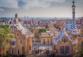 Barcelona Spain Guell Park