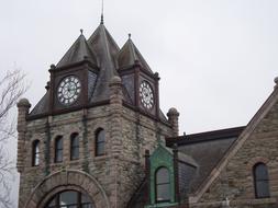 clock tower on the building