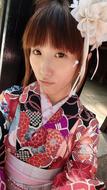 the Chinese girl is beautiful.
