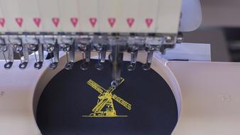 embroidery machine close up