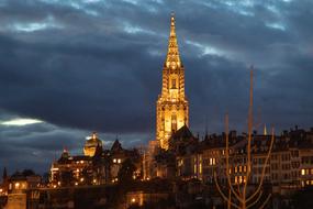 Münster Bern Night