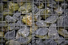 Natural Stone Pattern behind fence