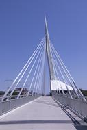 bridge over the Red River in Manitoba