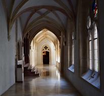 Pannonhalma Monastery Corridor