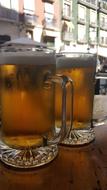 cold beer in a glass