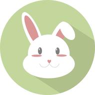 rabbit icon animal cartoon
