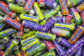 colored mints are delicious