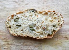 bread filled with vegetables