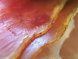 thin ham meat