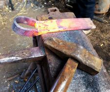 Iron Tool Flame hammer