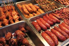 salty juicy sausages on sale