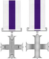 cross ribbon purple