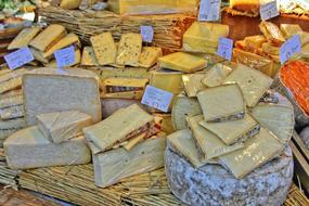 sale of dairy salty cheese
