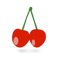 Colorful cherry pattern