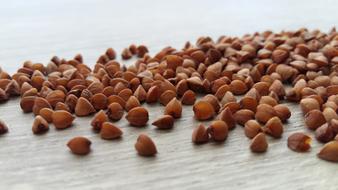 brown seeds on the table