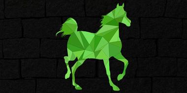 horse low poly ride animal