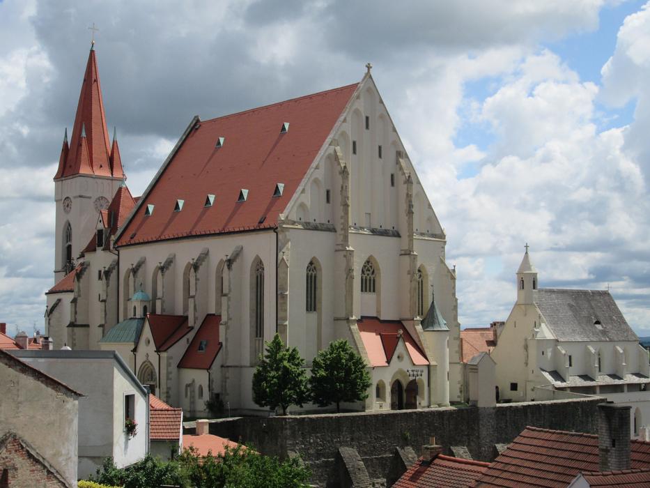 the old castle with the red roof