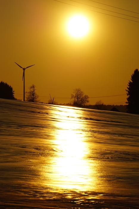 Sunset Snow Sun