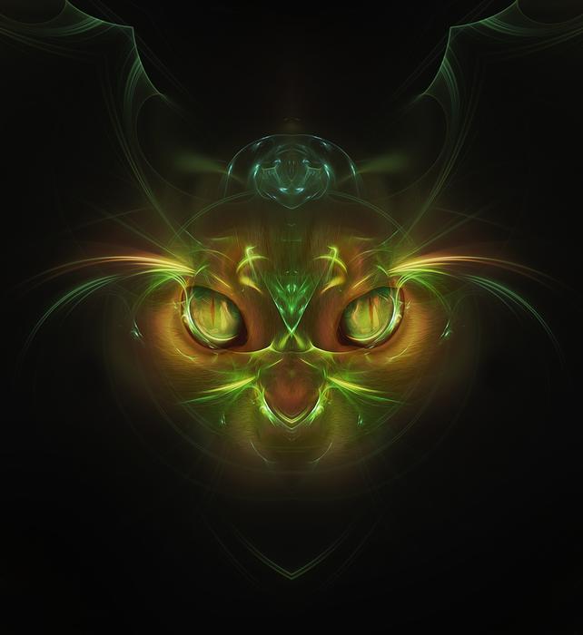 cat abstract fantasy insubstantial