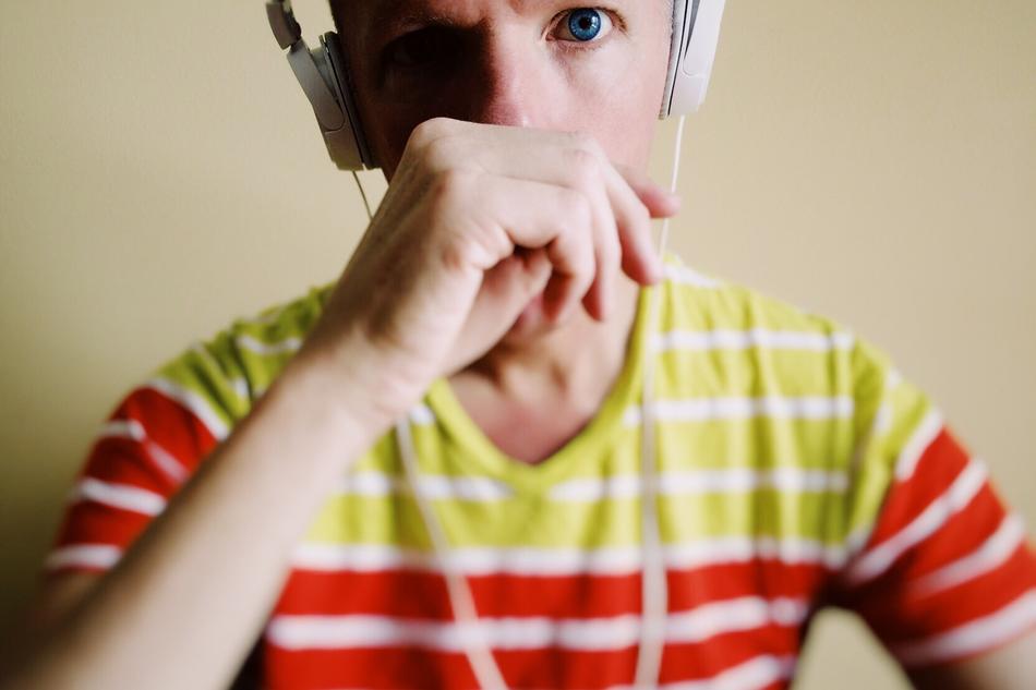 Person Portrait Headphones