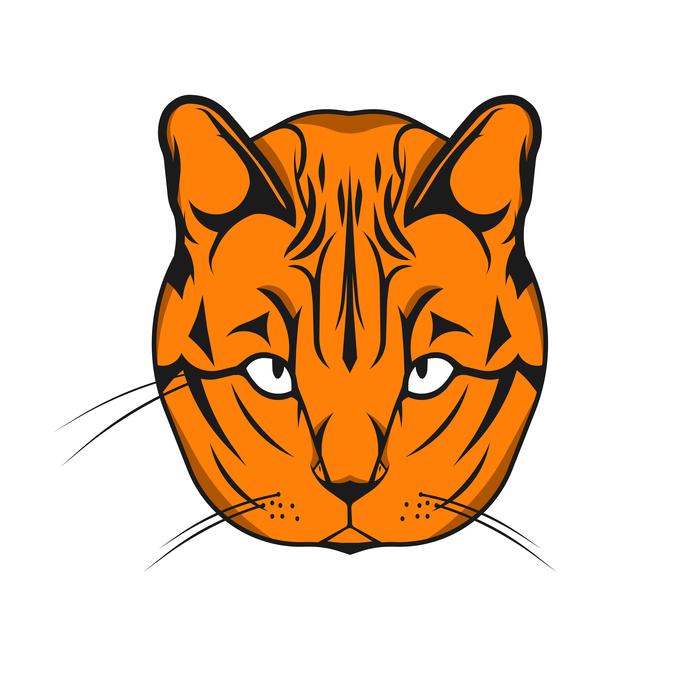 cat symbol vector sign lines logo