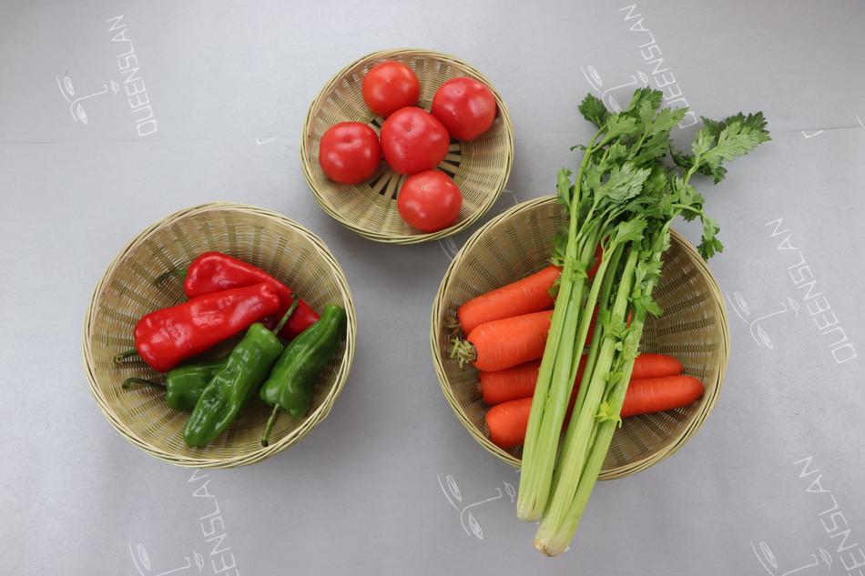 tasty garden vegetables in color
