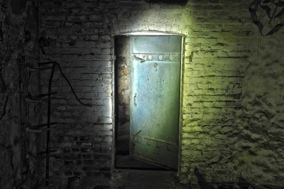 gloomy bunker door