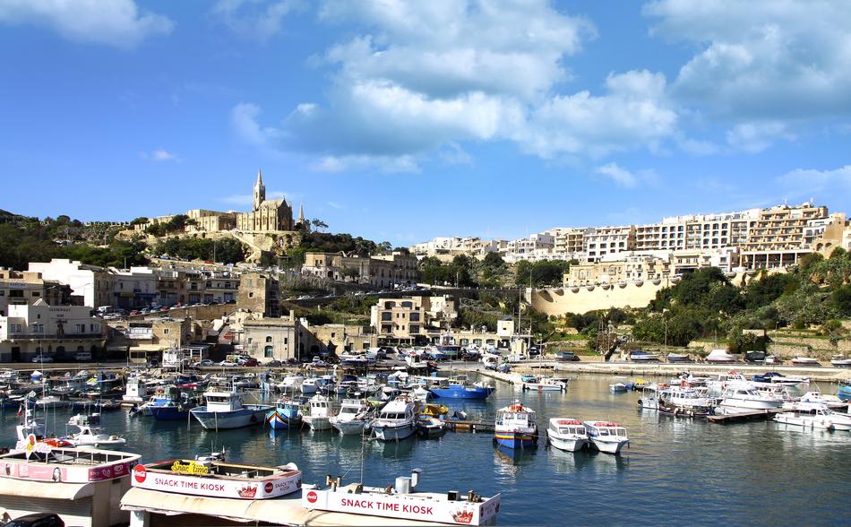 seaside resort town landscape
