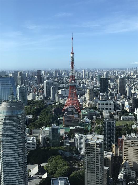 high tower in the city