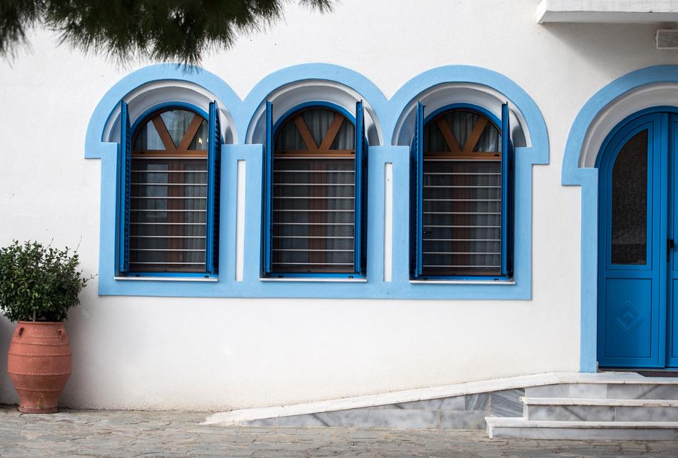 Architecture Facade blue Windows