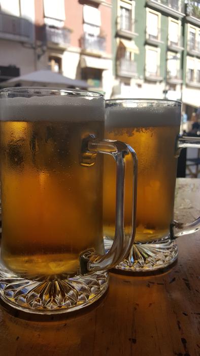 cold beer in a glass