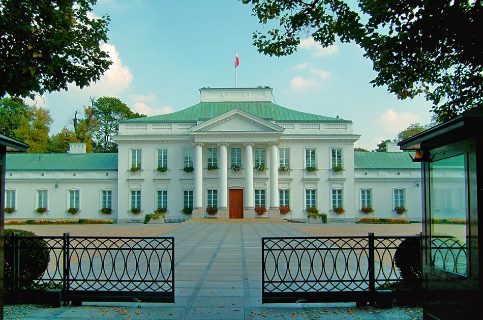 Architecture Belvedere Monument in warsaw
