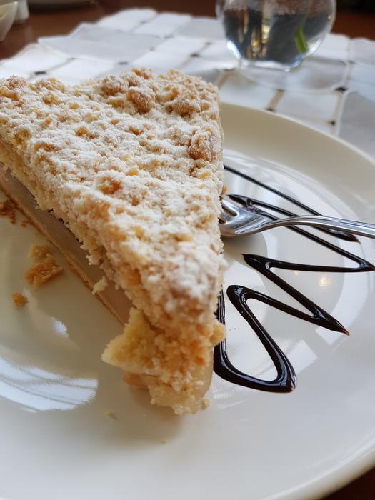 creamy sweet dessert on a plate