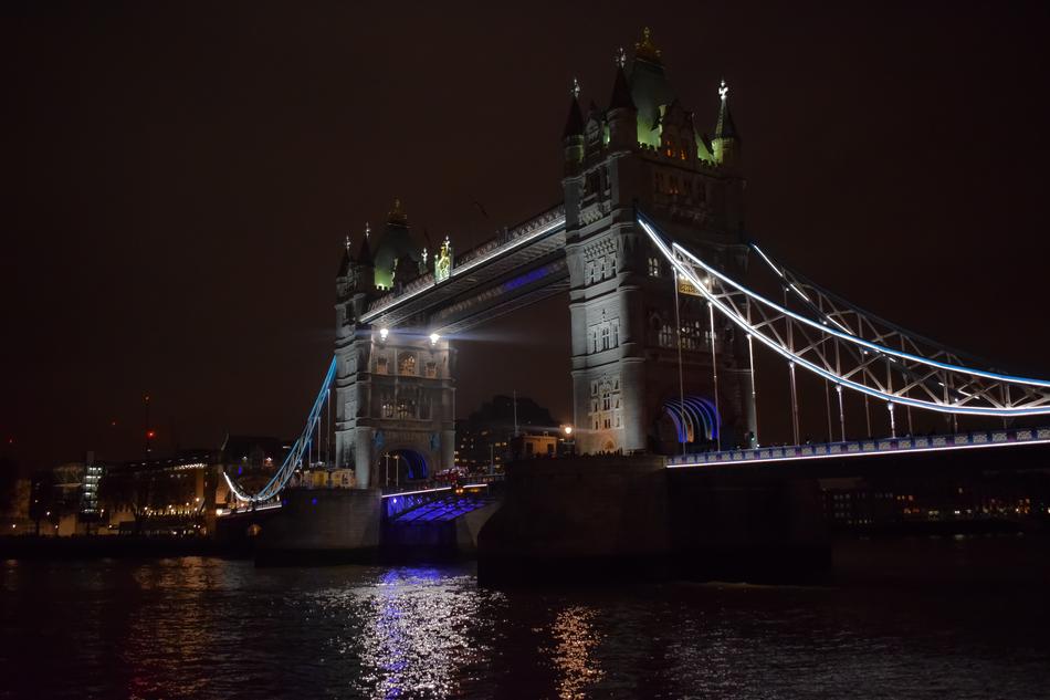London Tower Bridge illuminated