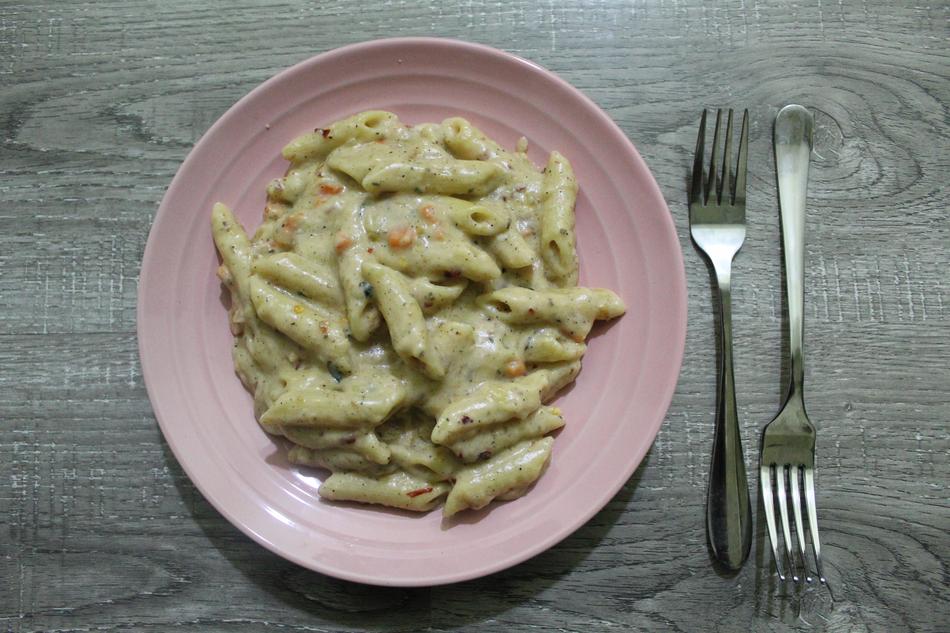 delicious pasta on a plate