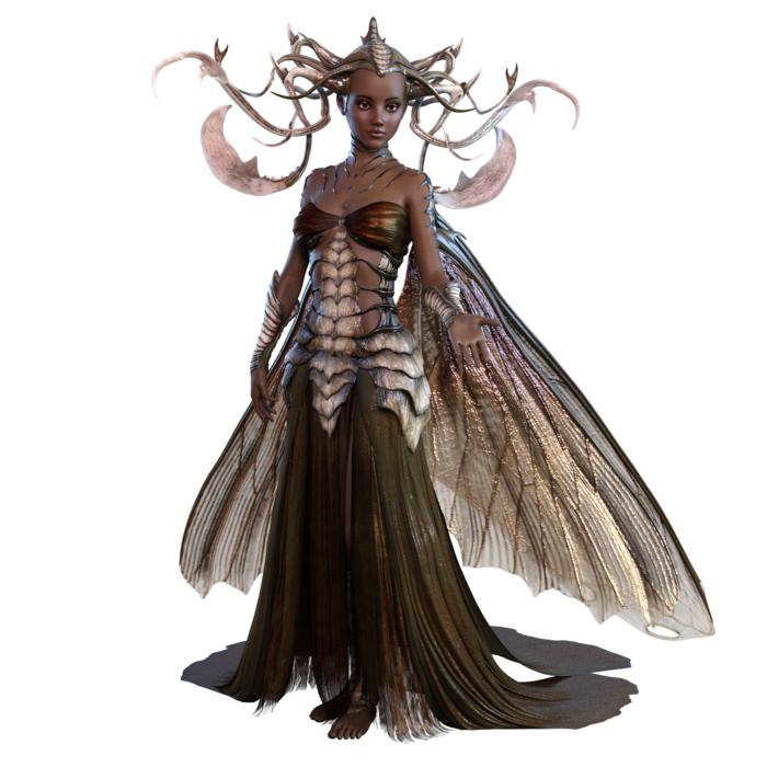 fairy beautiful woman wings