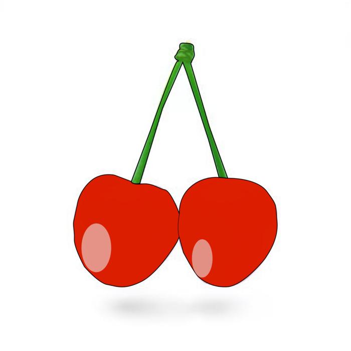 Colorful cherry pattern