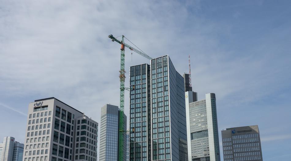 Cityscape of Skyscrapers Construction