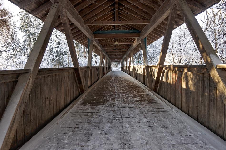 Water Bridge wooden Building