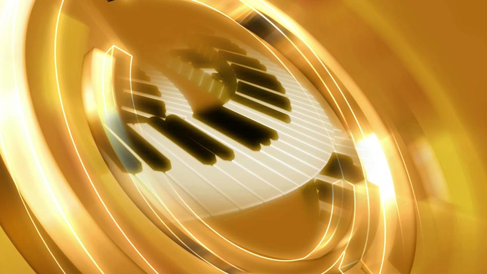 golden musical background