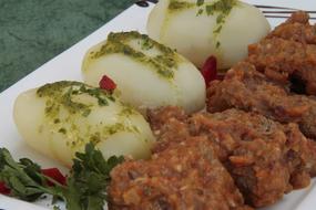 Meat chops with potatoes