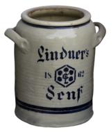 ceramic pot with signature