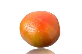 wet colored tomato