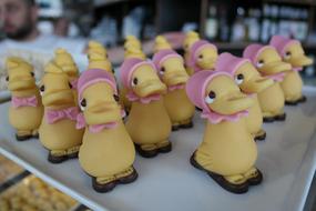 delicious dessert in the form of ducks