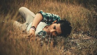 Man Handsome On Grass