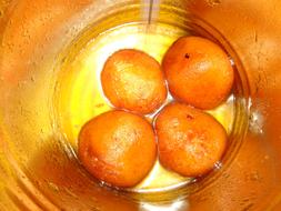 sweet fruits in the drink