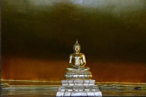 buddha golden tower white