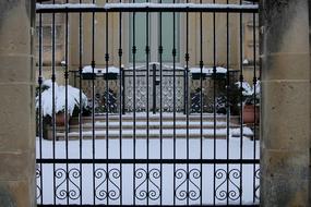 fence gate view