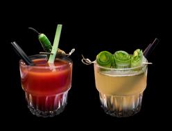 cold alcoholic drink with juice