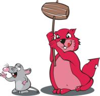 marmot mammal rodent red pink rat
